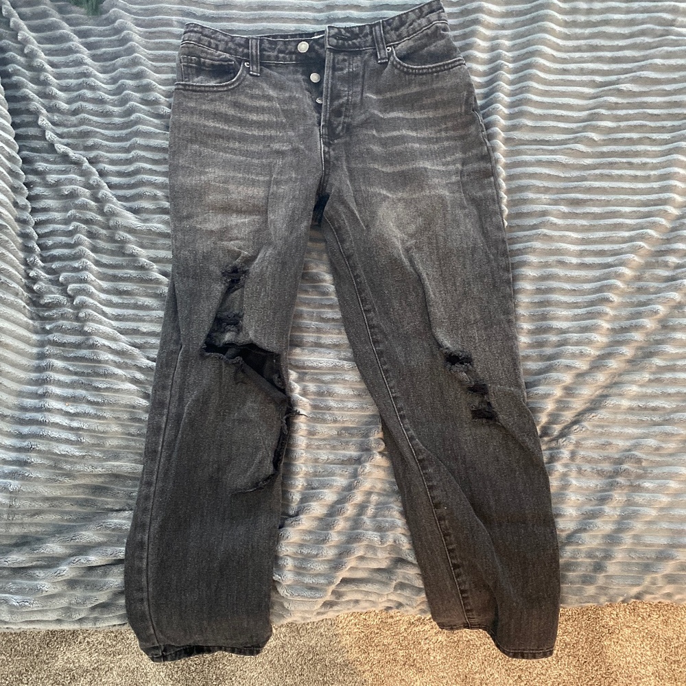 Forever 21 boyfriend carpenter pant with knee hole